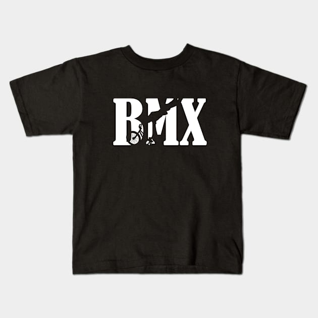 BMX - BMX Biking Kids T-Shirt by Kudostees